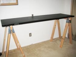 Saw Horse Desk: How to Make a Chalkboard Table