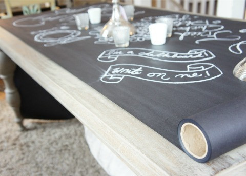 Ideas for Chalkboard Table Runners