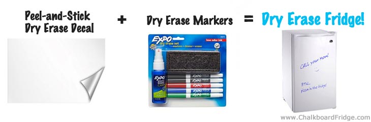 DIY Dry Erase Mini Fridge