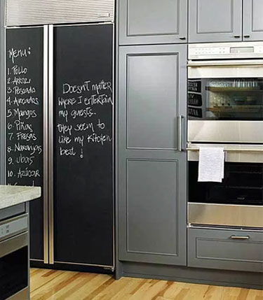 How to Make a Chalkboard Fridge with Paint