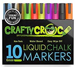 Liquid Chalk Markers for Drawing on Chalkboard Wall