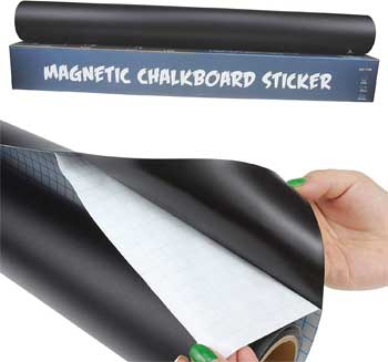 Magnetic Chalkboard Sticker for Fridge, Cabinet Doors, Walls