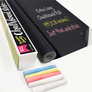 Roll of Peel and Stick Chalkboard Decal for Walls
