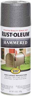 Hammered Metal Spray Paint for Painting a Rusty Fridge Door